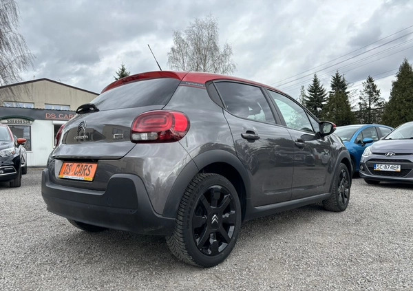 Citroen C3 cena 47900 przebieg: 87000, rok produkcji 2019 z Częstochowa małe 466